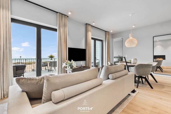 Ganze Wohnung, Waterfront Suite - Meerblick, Ethanol-Kamin, Infrarotdusche & Dachterrasse in List (Sylt), Sylt
