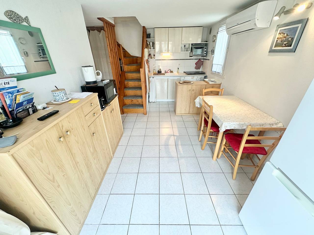 Eckpavillon nahe Strand, Klimaanlage, Privater Parkplatz, 5/6 Schlafplätze in Valras-Plage, Mittelmeerküste (Frankreich)