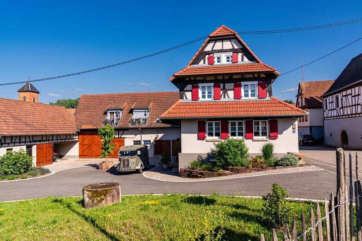 Gîte pour 2 personnes, avec Balcon et Terrasse ainsi que Jardin et Sauna dans Ingolsheim