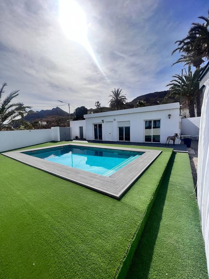 Casa de vacaciones"'Casa Mayra" con vistas al mar, piscina privada y Wi-Fi in Pilar de Jaravia, Pulpí