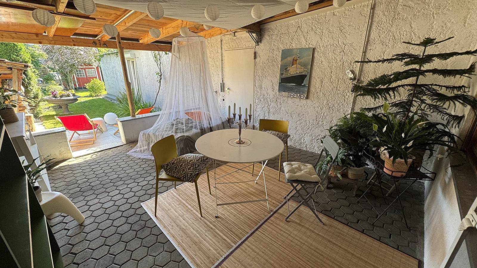Hel lejlighed, Apartment 'Klein Aber Fein' with Private Terrace, Shared Garden and Wi-Fi in Sigmarszell, Schwaben (Bayern)