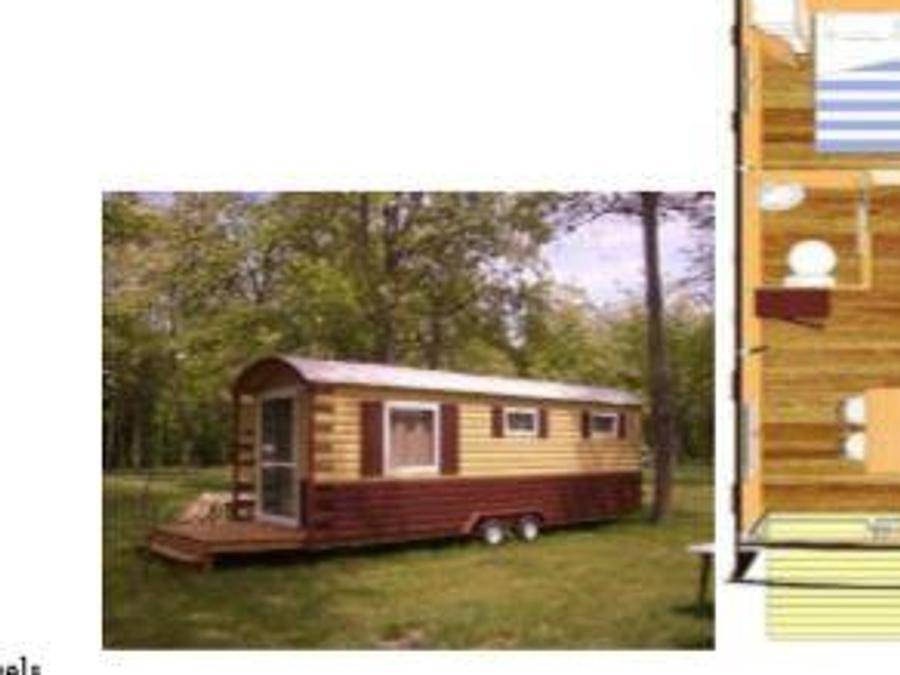Camping Le Renom - Accommodatie 4 personen - Roulotte - 1 slaapkamer 1/4 pers in Vonnas, Bourg-en-Bresse en omgeving