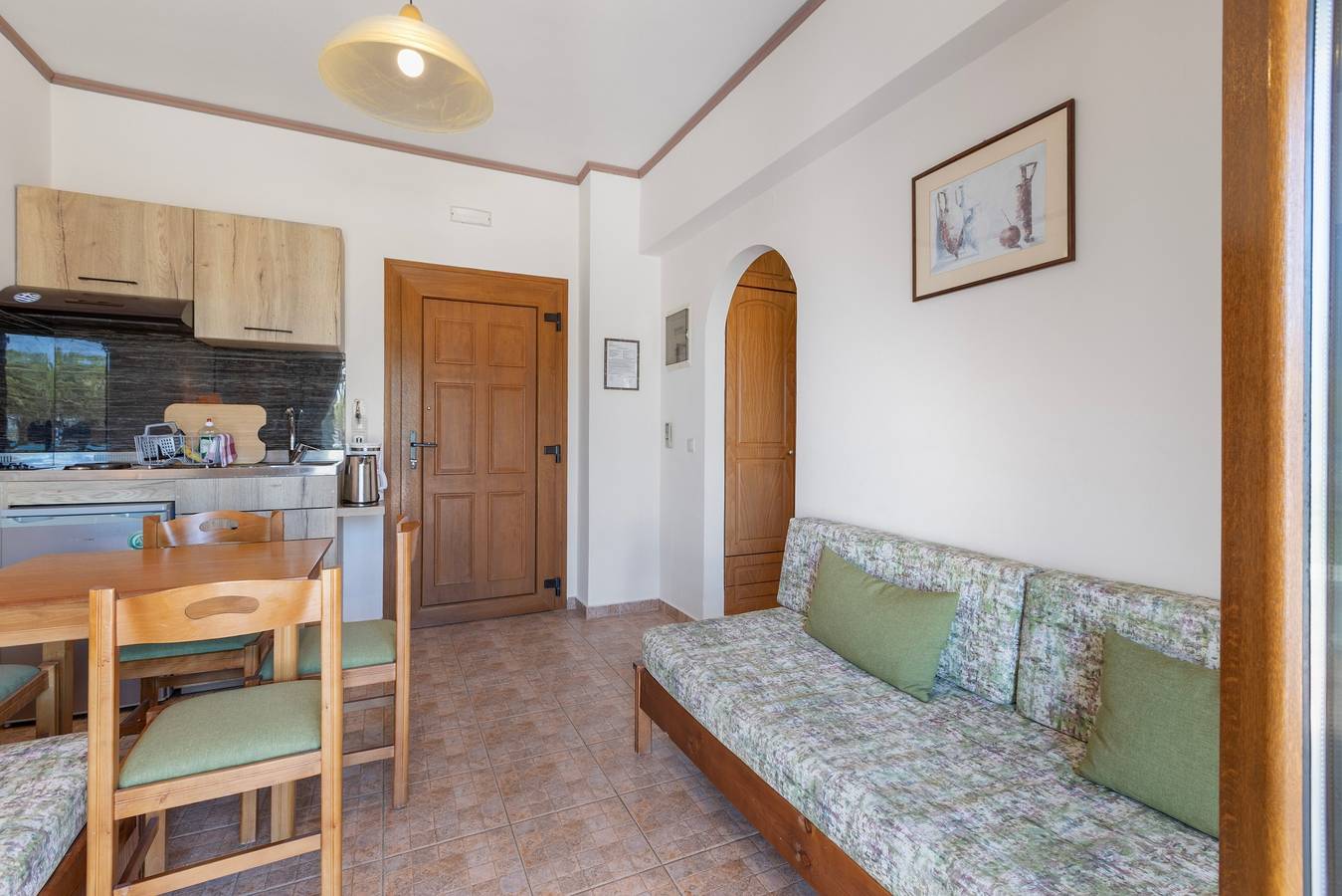 Geheel appartement, Familieappartement aan het strand met zeezicht in Agia Galini, Kreta in Agia Galini, Rethymno en omgeving