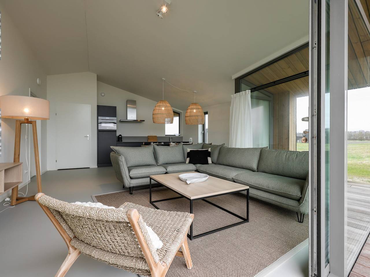 Freistehendes Naturhaus zwischen Feldern in Wissenkerke, Zeeuwse Kust