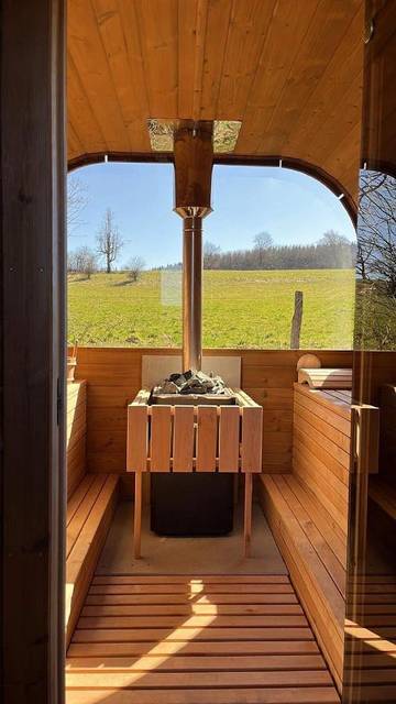 Chambre d’hôte pour 2 personnes, avec sauna ainsi que jardin et vue dans Région de Liège