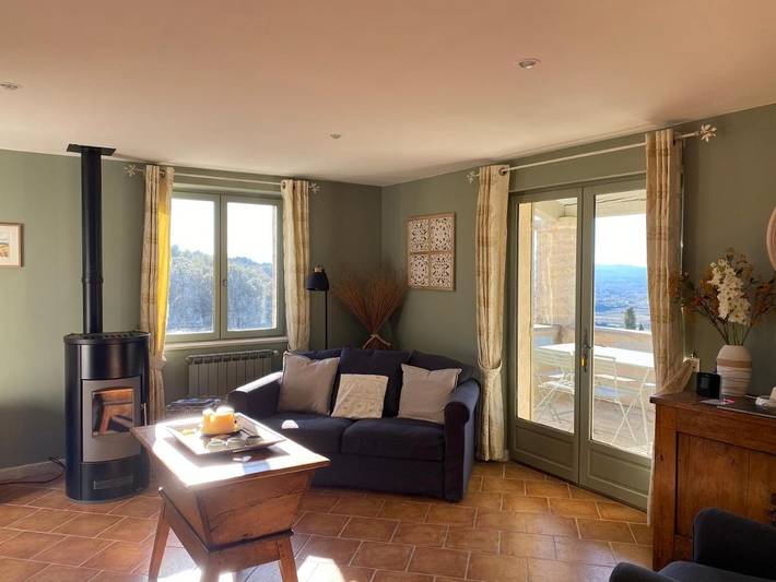 Location de vacances pour 13 personnes, avec jardin ainsi que vue et piscine, animaux acceptés à Le Barroux - 3