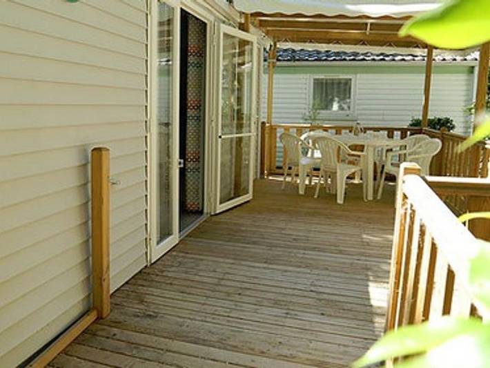 Camping Le Rebau  - Mobilheim 5 personen - Pmr in Montblanc, Mittelmeerküste (Frankreich)