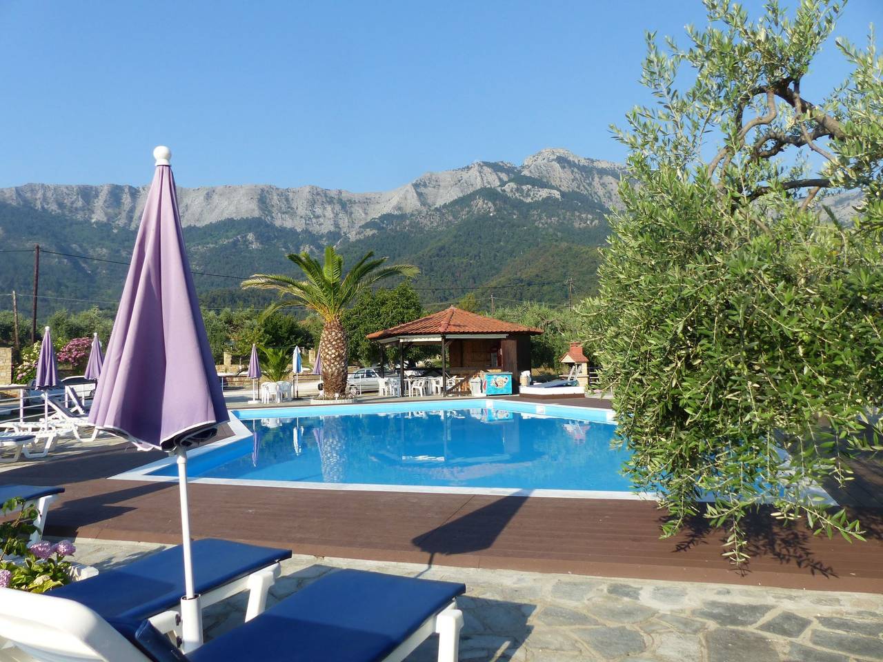 Strandnahes Ferienhaus mit privatem Garten in Chrisi Akti, Thassos