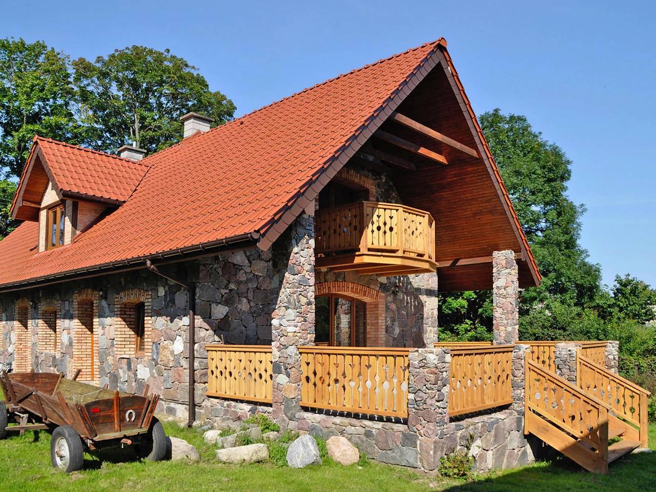 Komfortables ländliches Ferienhaus, Grabczyn in Polnische Ostsee