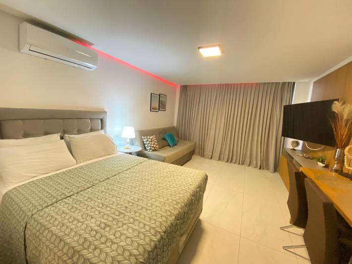 Apartamento entero, Apartamento de vacaciones para 3 personas con terraza in Cabo Branco, João Pessoa
