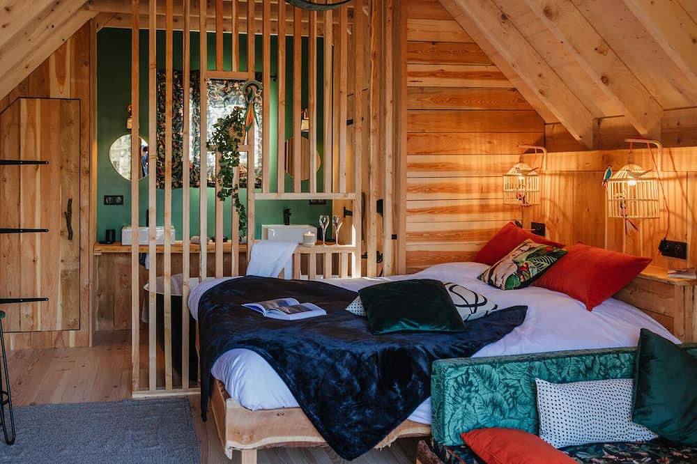 Kabine-Luxus-Ensuite mit Bad-Bergblick-Couple bain nordique in Gap, Gap und Umgebung