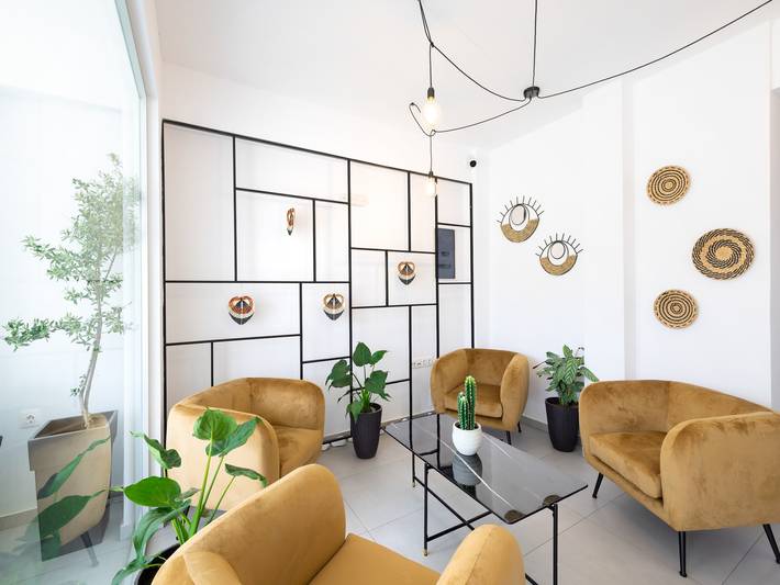 Apartment for 2 people, with balcony and pool as well as garden in Rethymnon