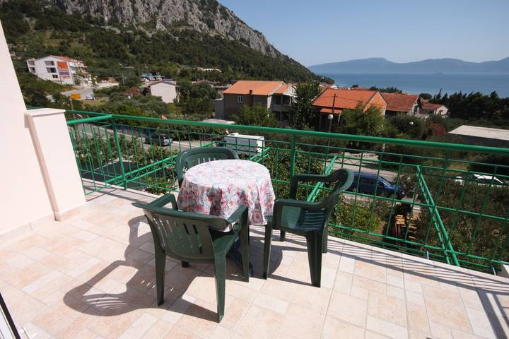 Pokój dla 3 osób, z balkon/ taras w Gradac