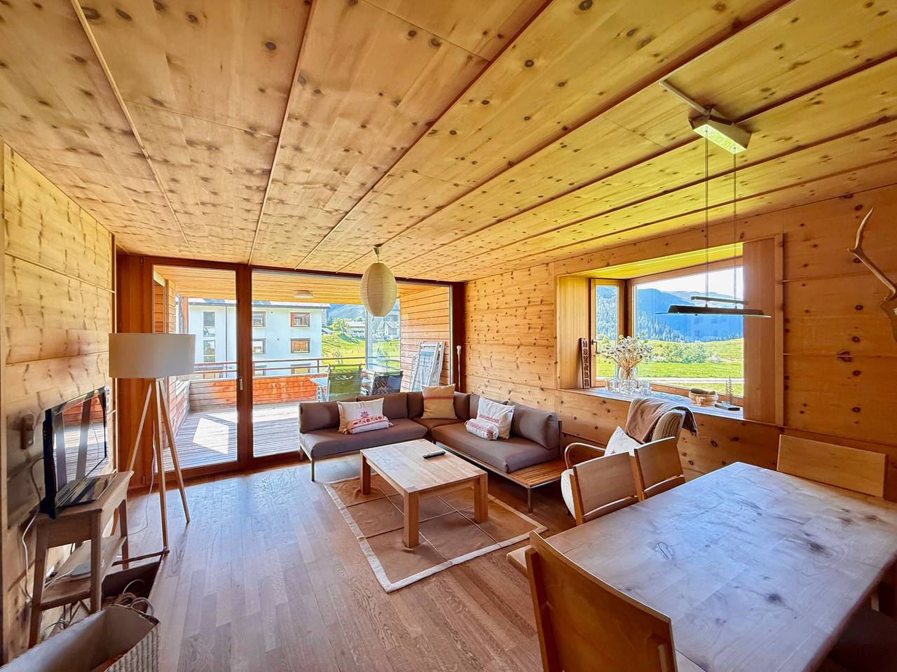 Ganze Wohnung, Family accommodation Oberbergstrassse for 7 persons Parpan in Churwalden, Plessur Alpen