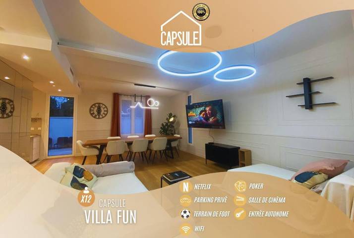 Location de vacances pour 12 personnes, avec Terrasse ainsi que Jacuzzi et Jardin à Mareil-Marly