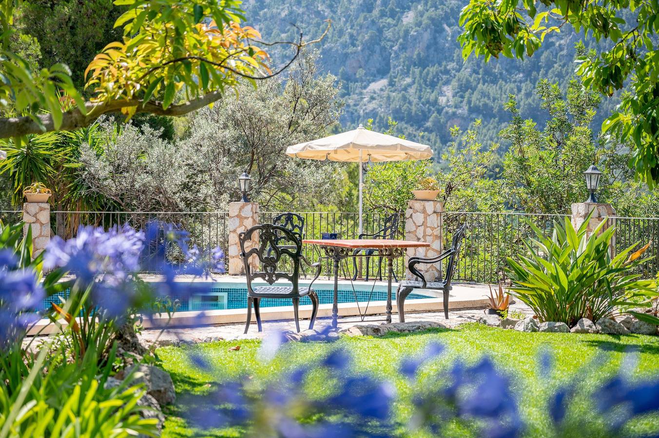 Finca "S'Olivar Major": Vuestro Edén en Mallorca con vistas, Wi-Fi, A/A, piscina y jardín in Fornalutx, Mallorca Oeste