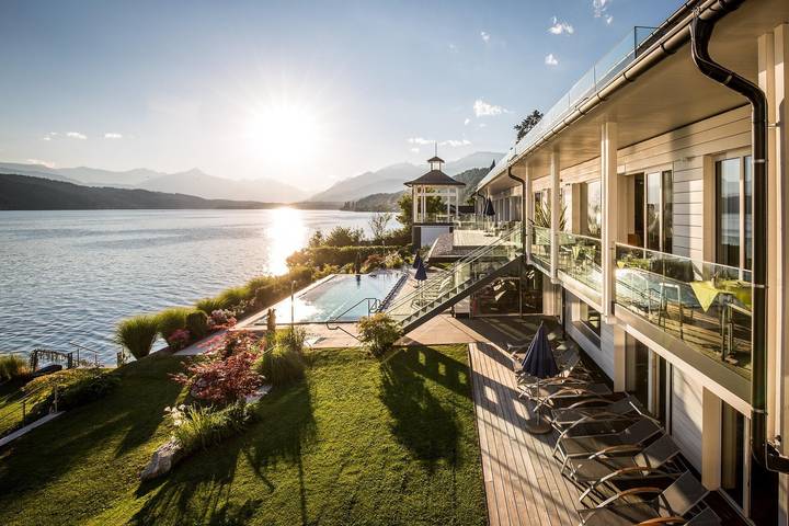 Ferienwohnung für 3 Personen, mit Balkon und Terrasse sowie Garten und Sauna in Kärnten