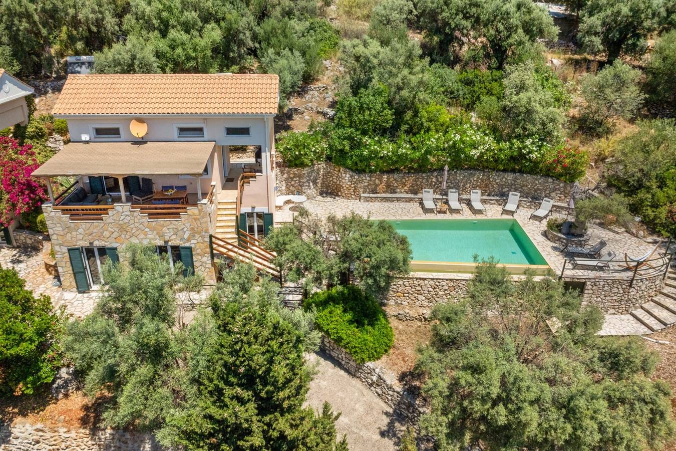 Villa voor 7 personen met balkon in Syvota (Lefkada), Griekenland