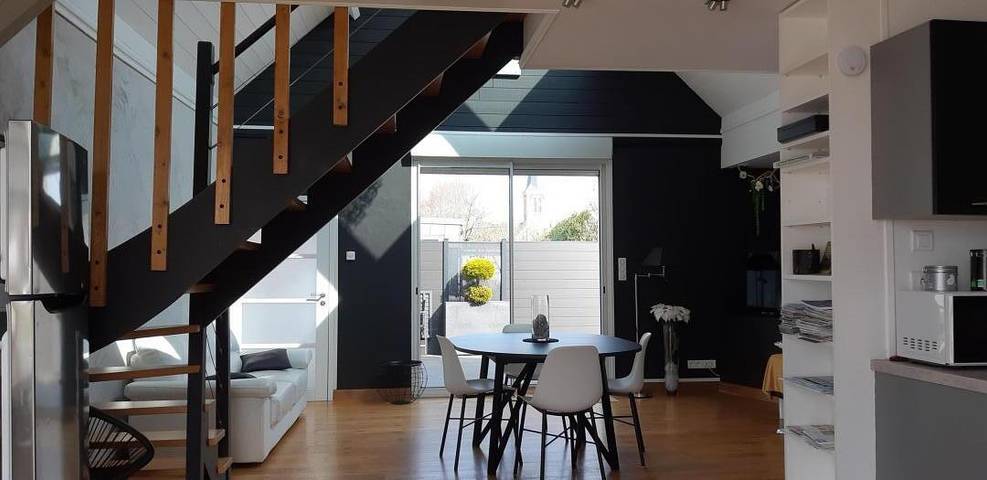 Gîte pour 4 personnes, avec Terrasse ainsi que Jardin et Vue