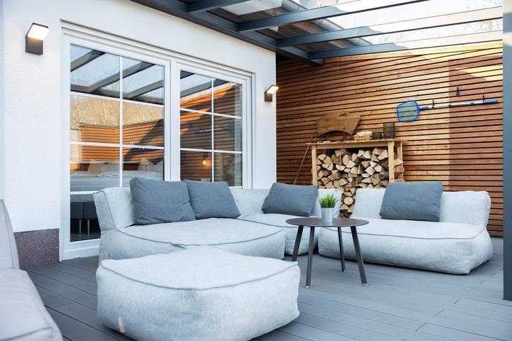 Ferienwohnung für 3 Personen, mit Terrasse und Whirlpool sowie Garten und Pool am Bostalsee - 3