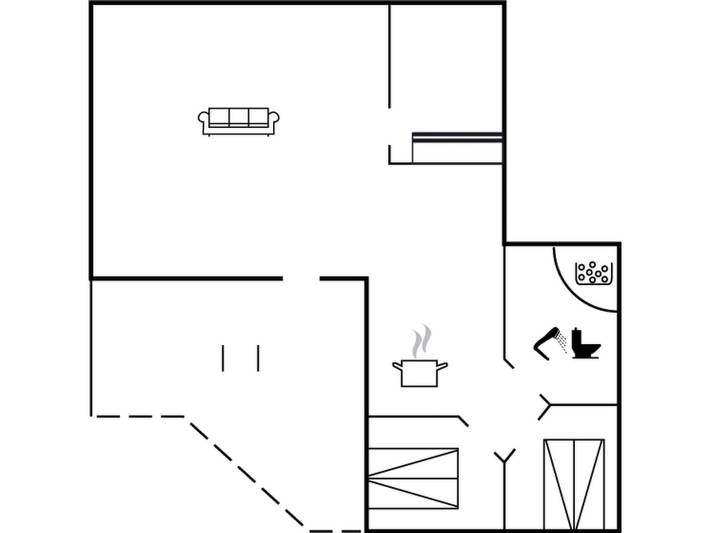 Ferienhaus für 6 Personen, mit Terrasse und Sauna