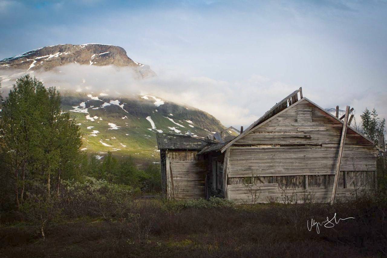Katterjokk Turiststation in Kiruna, Laponie (Suède)