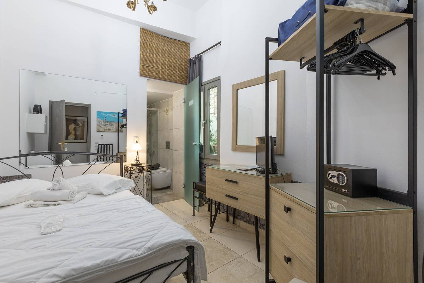 Zimmer 'Porto Chania A2' mit gemeinsamem Garten, Wi-Fi und Klimaanlage in Splantzia, Chania und Umgebung