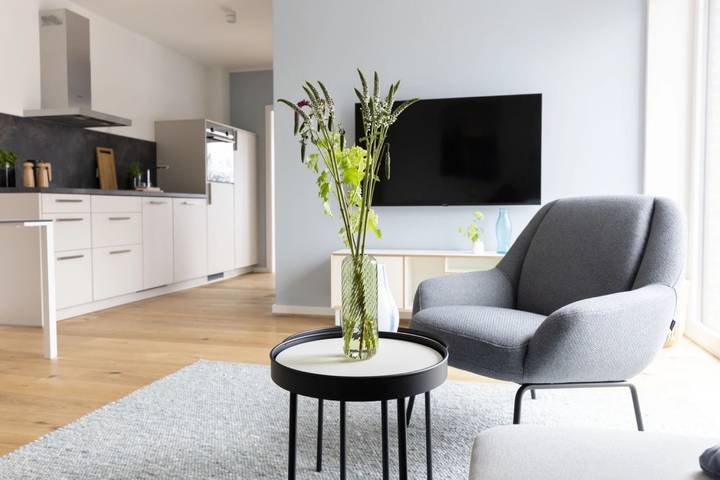 Ganze Wohnung, Ferienwohnung 'Backbord' mit Balkon und Wi-Fi in St. Peter-Bad, St. Peter-Ording
