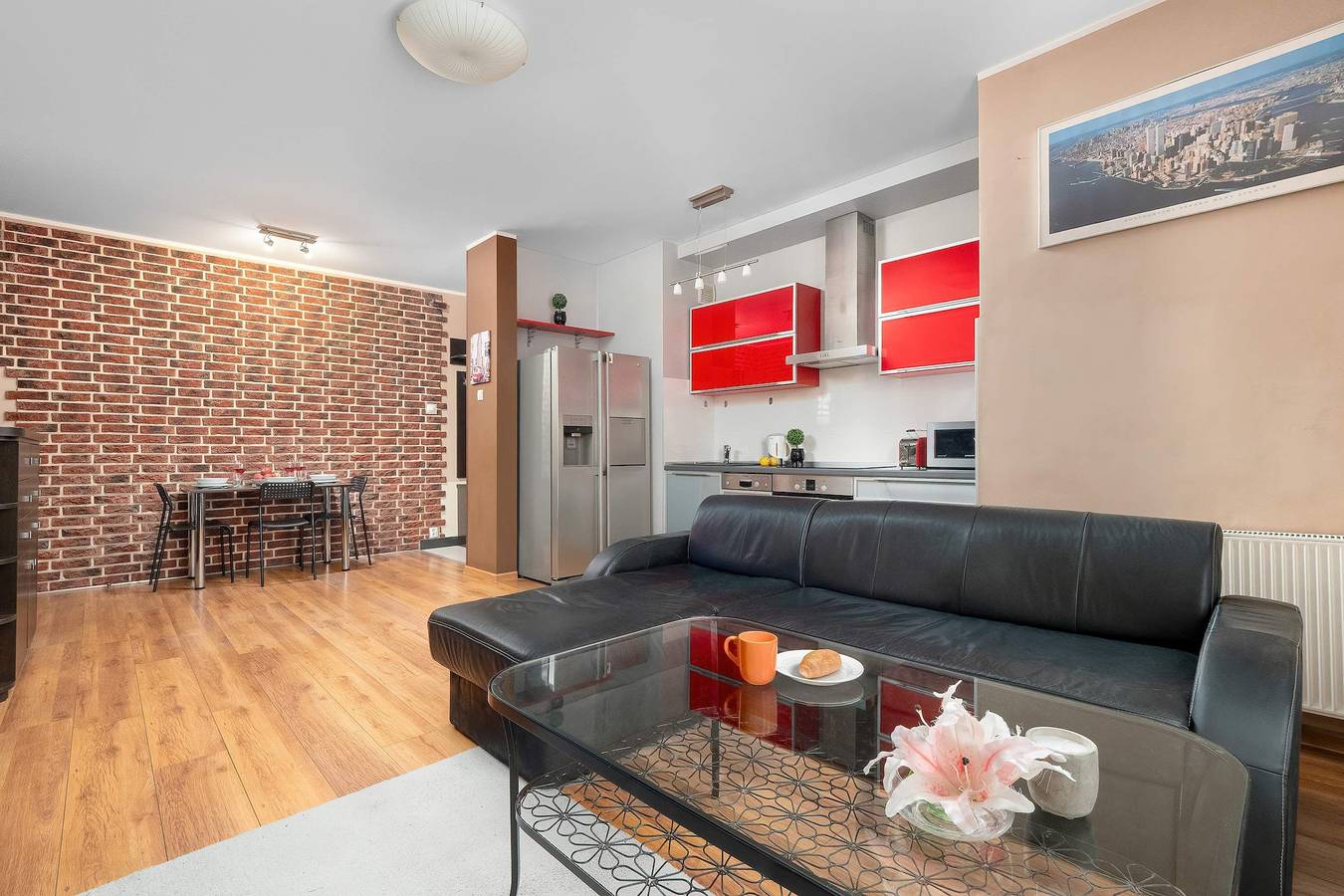 Ganze Wohnung, Stylish Apartment for 3 People   Remote Work Space in Łódź, Region Lodz