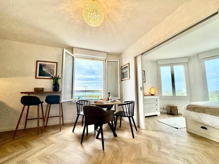 Gîte pour 4 personnes, avec Vue dans Plage de Porspaul