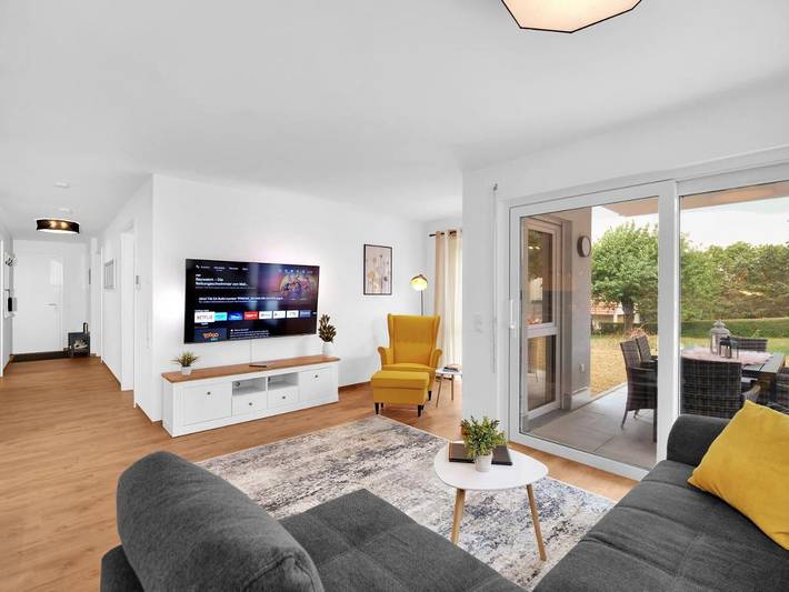 Ferienwohnung für 6 Personen, mit Ausblick und Garten in Crailsheim