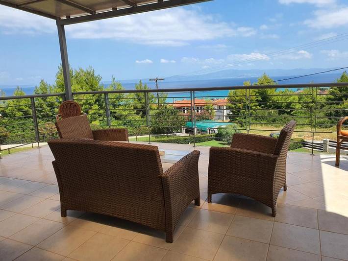 Ferienhaus für 10 Personen, mit Ausblick und Garten
