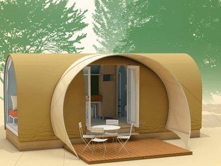 Camping Le Jardin des Cévennes - Bungalowzelt 4 personen - Coco Sweet in Meyrueis, Cevennen