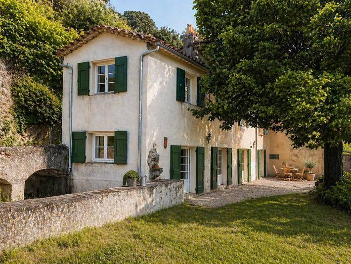 Maison de vacances pour 10 personnes, avec Terrasse ainsi que Piscine et Vue
