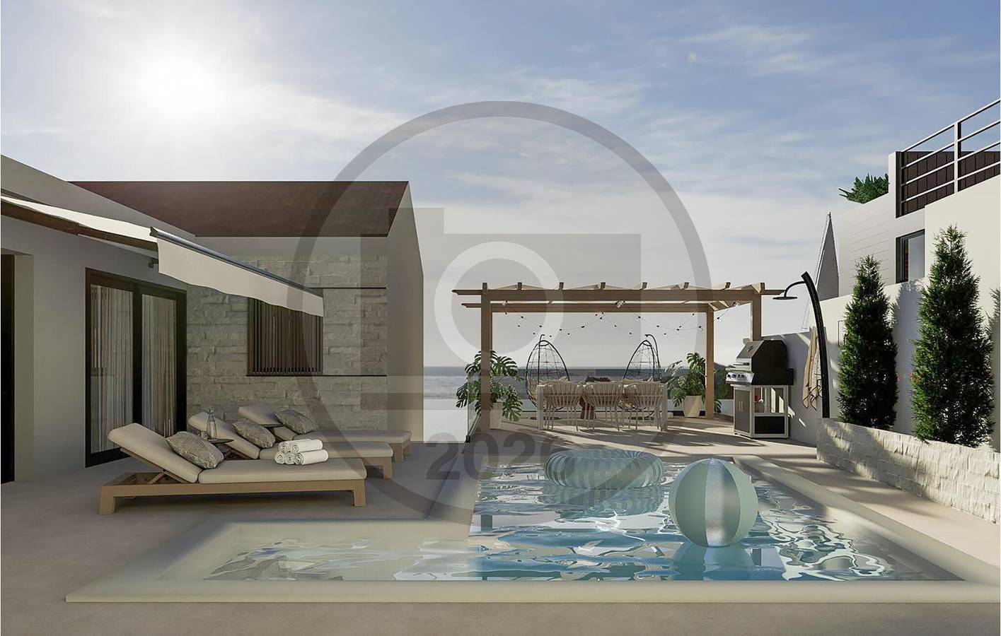 Sea View Apartment with Pool & Wi-Fi Near Šibenik City Center in Sibenik, Šibenik-Knin