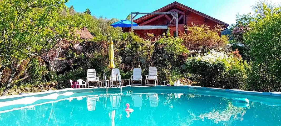 Chalet pour 8 personnes, avec piscine ainsi que jardin et vue, animaux acceptés à Ventron - 3