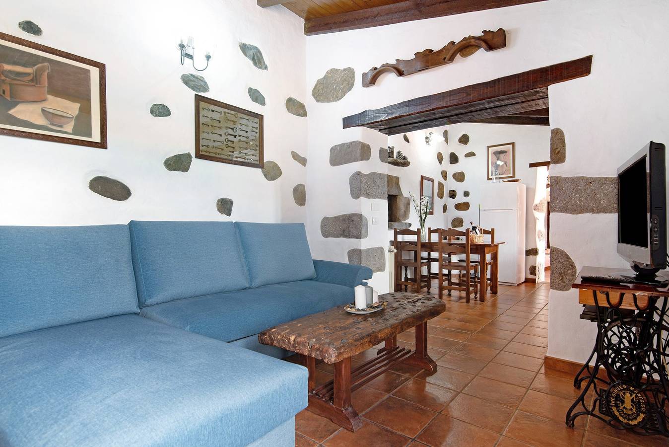 Maison de campagne Casa Rural Tinamar avec vue montagne, piscine, Wi-Fi et jardin in Vega de San Mateo, Grande Canarie du Nord