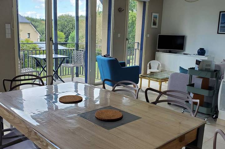Gîte pour 2 personnes, avec Balcon dans Plage du Port-Blanc