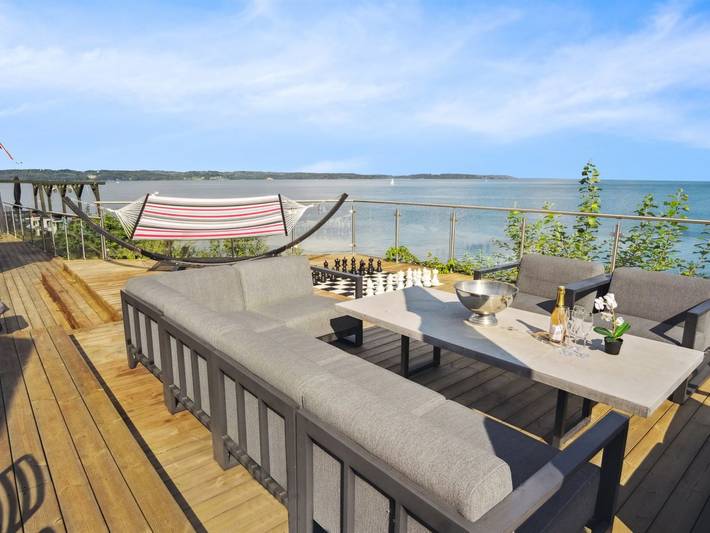 Ferienhaus für 7 Personen, mit Balkon und Terrasse sowie Sauna in Mørkholt