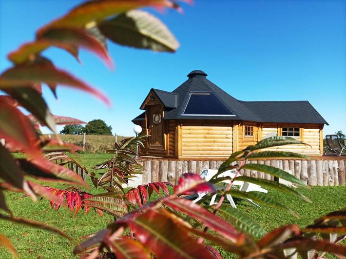 Chalet pour 2 personnes, avec Terrasse ainsi que Jardin et Vue
