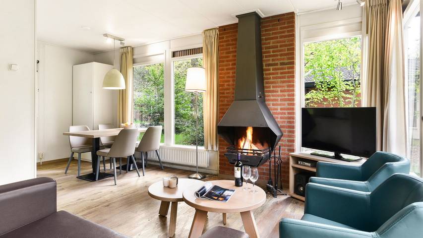 Bungalow voor 4 personen, met terras en balkon/terras in Putten
