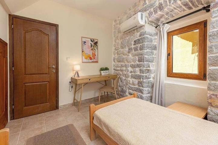 Historic Waterfront House — Authentic Stone Gem on the Stunning Bay of Kotor in Muo, Bay of Kotor
