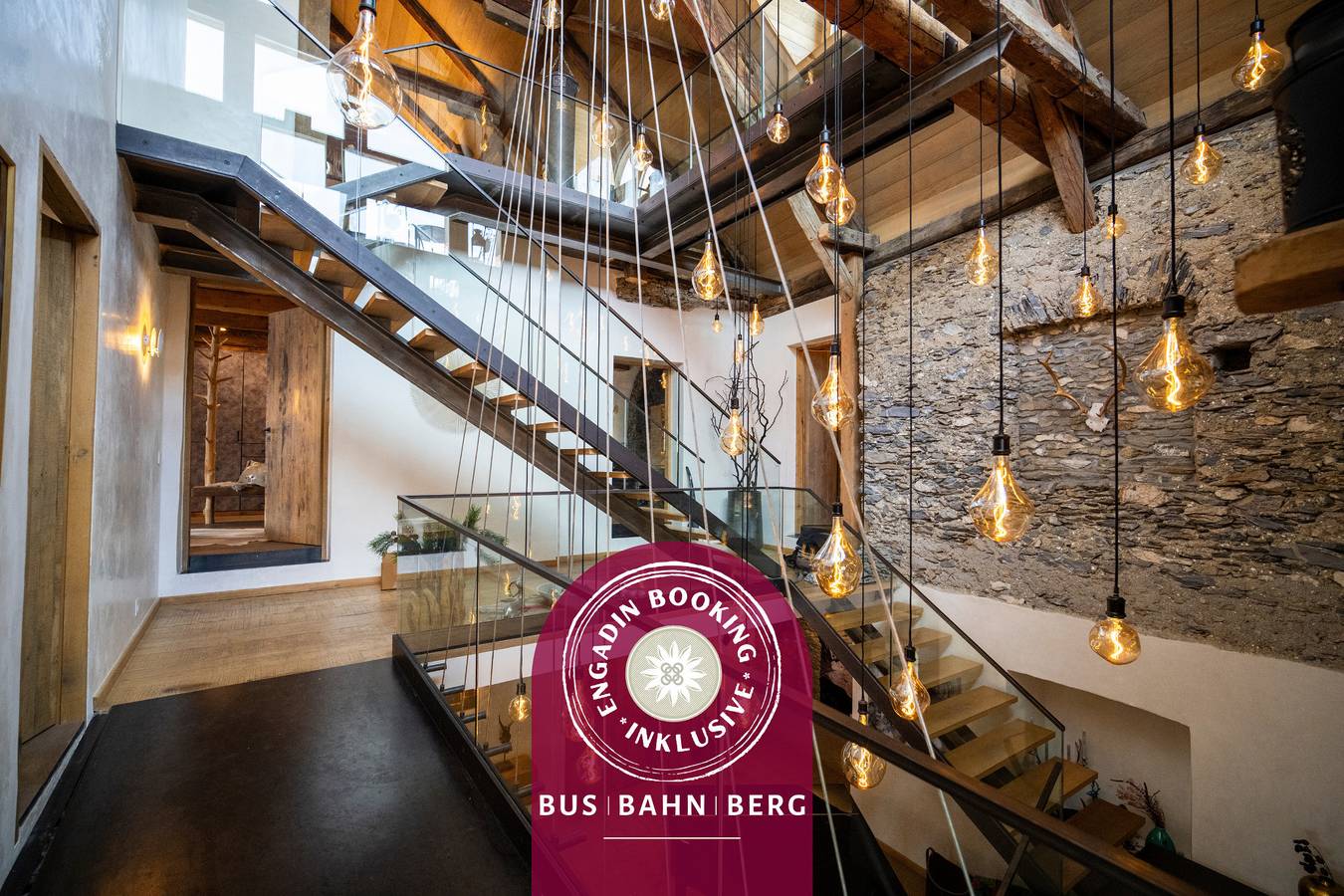 Chasa Sentima – luxuriöser Engadiner Villa mit Panoramablick, Hotpot & Sauna in Sent, Unterengadin