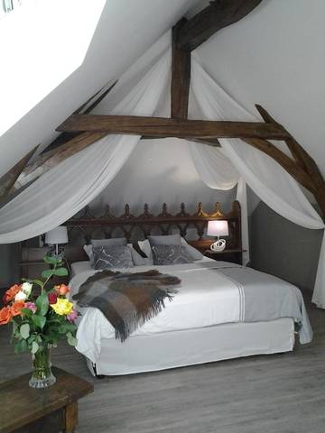 Chambre d’hôte pour 4 personnes, avec jardin, animaux acceptés à Bourré