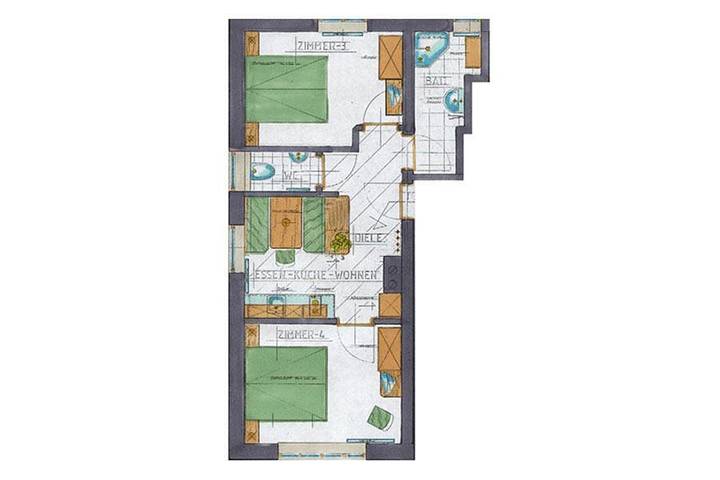 Ferienwohnung für 4 Personen, mit Terrasse und Garten sowie Pool, kinderfreundlich in Dienten am Hochkönig - 4