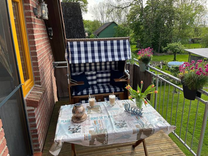 Ferienwohnung für 8 Personen, mit Balkon und Terrasse sowie Garten in Osterbruch