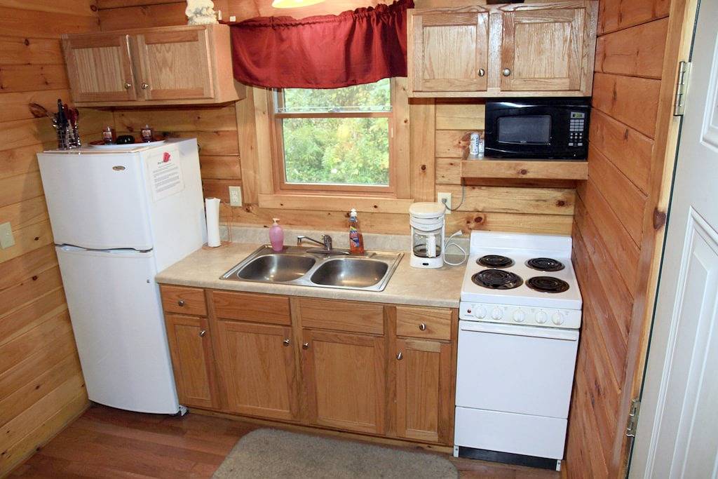 Kabine-Eigenes Badezimmer-Standard-Lovebirds Cabin in Hocking Hills