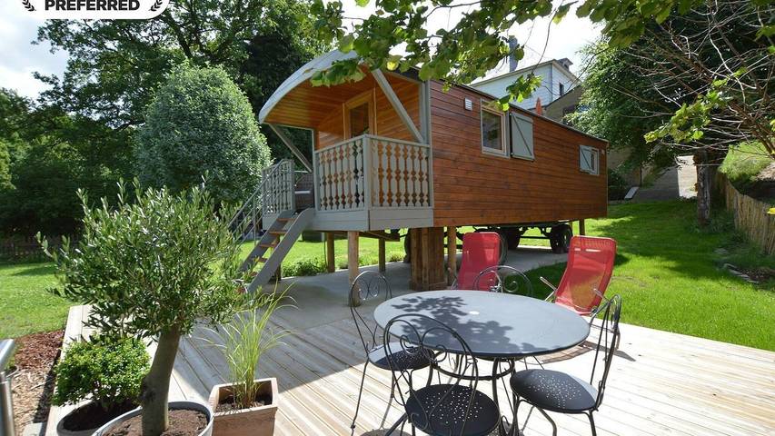Maison de vacances pour 4 personnes, avec jardin ainsi que terrasse et sauna