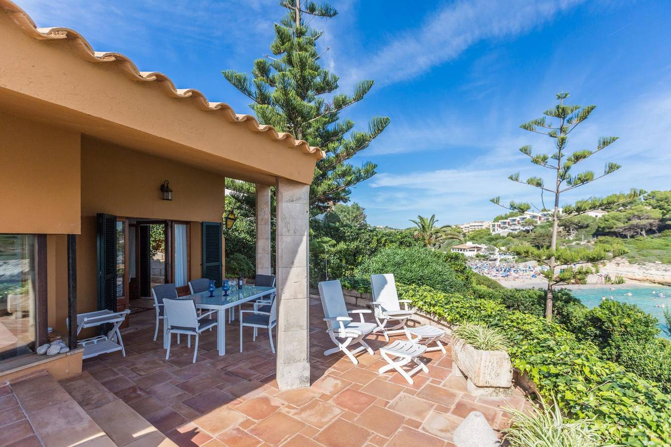 Es Mirador - Great chalet with amazing sea views in a wonderful beach. Free Wifi in Cala Anguila, Manacor