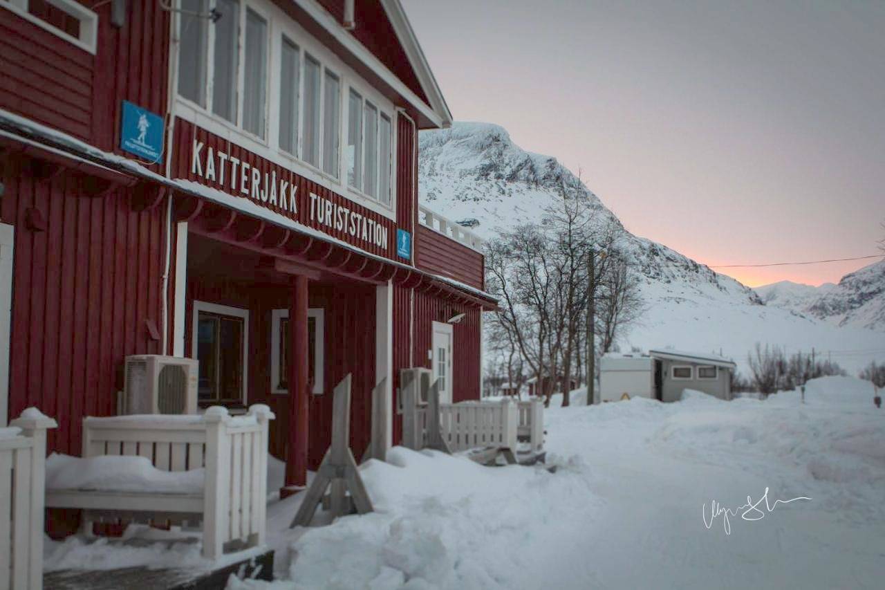 Katterjokk Turiststation in Kiruna, Laponie (Suède)